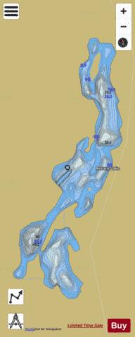 Return Lake depth contour Map - i-Boating App