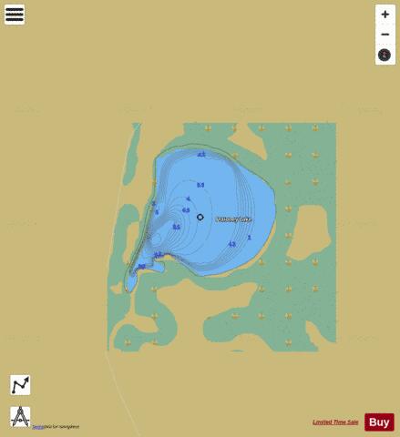 Maloney Lake depth contour Map - i-Boating App