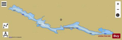 Badwater Lake depth contour Map - i-Boating App