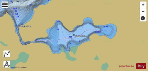 Matson Lake depth contour Map - i-Boating App