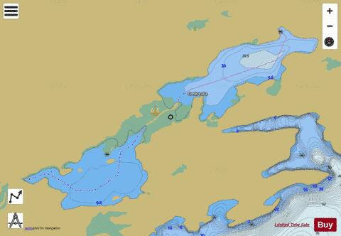 Conk Lake depth contour Map - i-Boating App