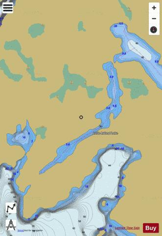 Little Roland Lake depth contour Map - i-Boating App