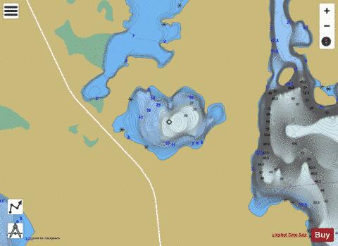 South Crook Lake depth contour Map - i-Boating App