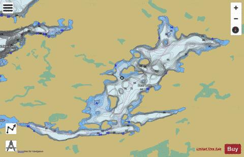 Bear Lake depth contour Map - i-Boating App