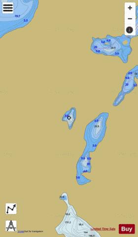 Guilfoyle Lake 20 depth contour Map - i-Boating App