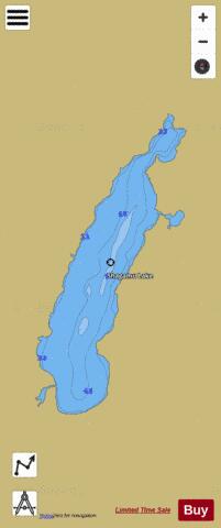 Shagamu Lake depth contour Map - i-Boating App