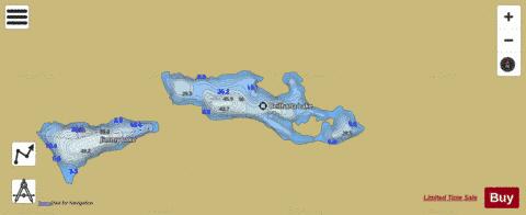 Beilhartz Lake depth contour Map - i-Boating App
