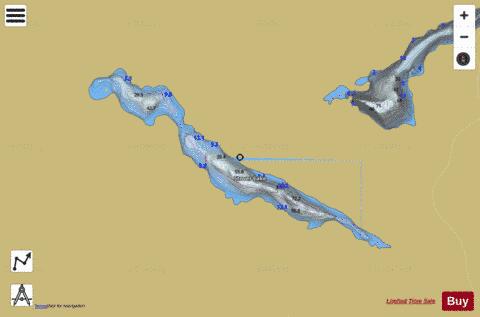 Stover Lake depth contour Map - i-Boating App