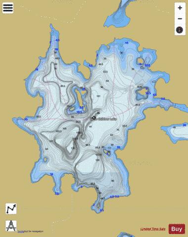 Little Chiblow Lake depth contour Map - i-Boating App