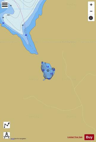 McGee Lake depth contour Map - i-Boating App