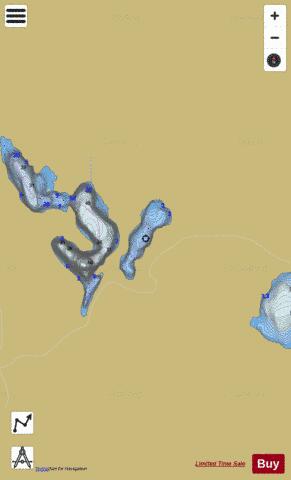 Pinepark Lake depth contour Map - i-Boating App