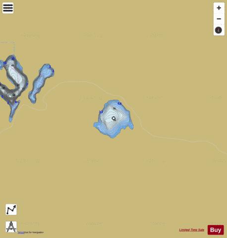 Goodlookin Lake depth contour Map - i-Boating App