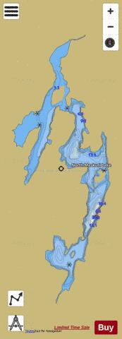 North Maskuti Lake depth contour Map - i-Boating App