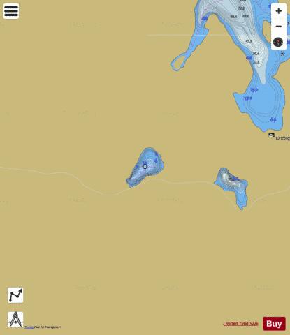 Gibby Lake depth contour Map - i-Boating App