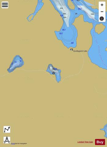 Runaway Lake depth contour Map - i-Boating App