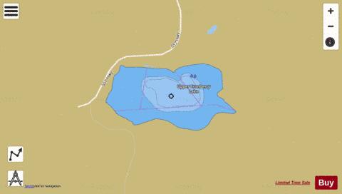 Upper Cranberry Lake depth contour Map - i-Boating App