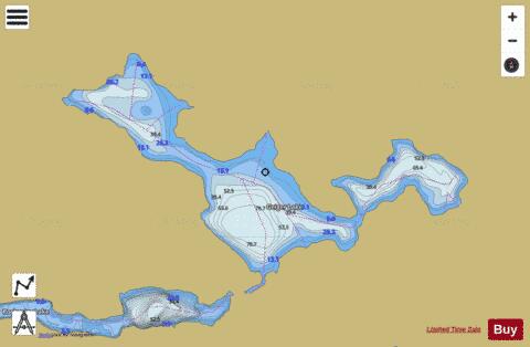 Lucus Lake depth contour Map - i-Boating App