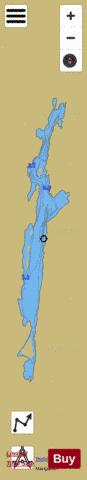 Shamattawa Lake depth contour Map - i-Boating App
