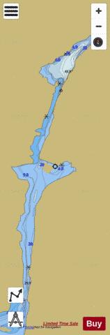 Lady Evelyn River depth contour Map - i-Boating App