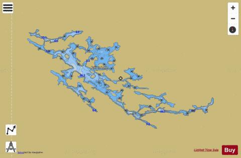 Palsen Lake depth contour Map - i-Boating App