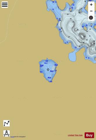 Corkill Lake 19 depth contour Map - i-Boating App