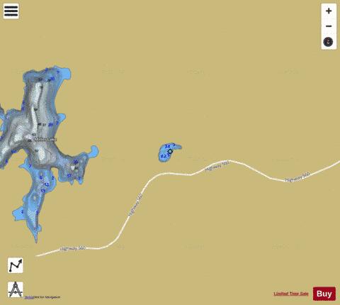 Leroy Lake depth contour Map - i-Boating App