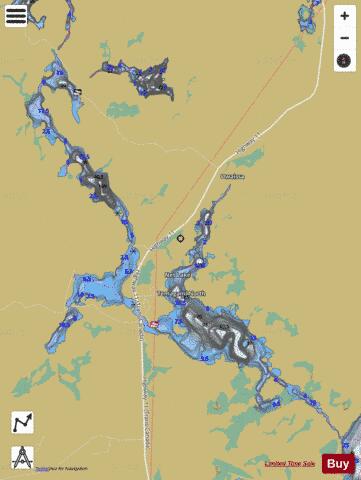 Net Lake depth contour Map - i-Boating App
