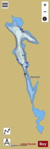 River Lake depth contour Map - i-Boating App