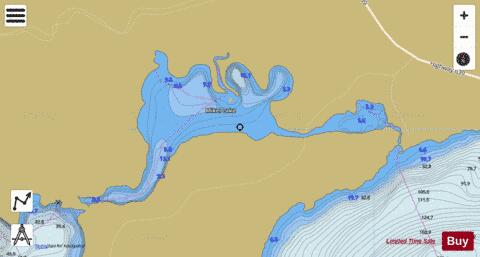Mikel Lake depth contour Map - i-Boating App