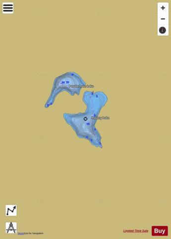 Hosiery Lake Fishing Map | Nautical Charts App