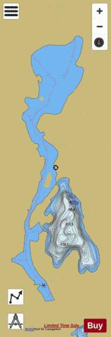 Kenda Lake depth contour Map - i-Boating App