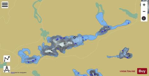 Jarvis Lake depth contour Map - i-Boating App