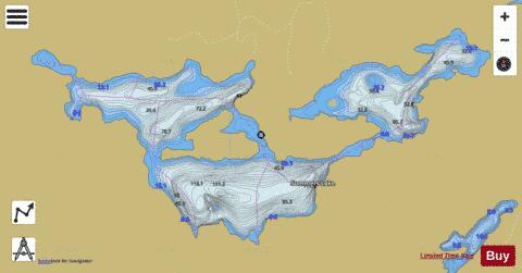 Summers Lake depth contour Map - i-Boating App