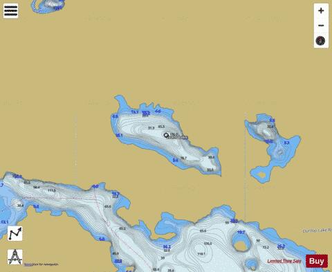 Evans Lake depth contour Map - i-Boating App