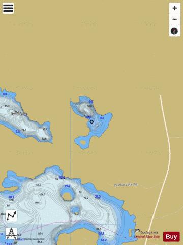 Manydace L. depth contour Map - i-Boating App