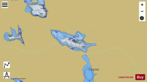 Gander Lake depth contour Map - i-Boating App