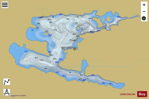 Little Quirke Lake depth contour Map - i-Boating App