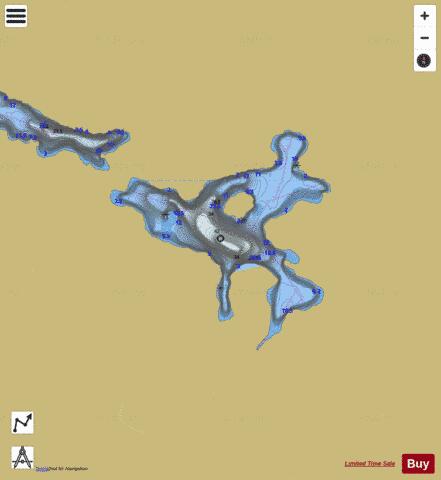 Glenn L. depth contour Map - i-Boating App