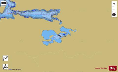 Lizard Lake depth contour Map - i-Boating App