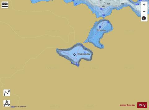 Vanhorn Lake depth contour Map - i-Boating App