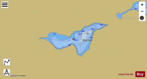 Harry Lake depth contour Map - i-Boating App