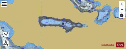 Closs Lake depth contour Map - i-Boating App
