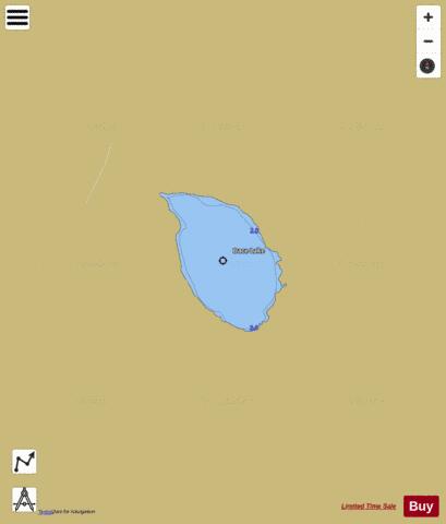 Dace Lake depth contour Map - i-Boating App