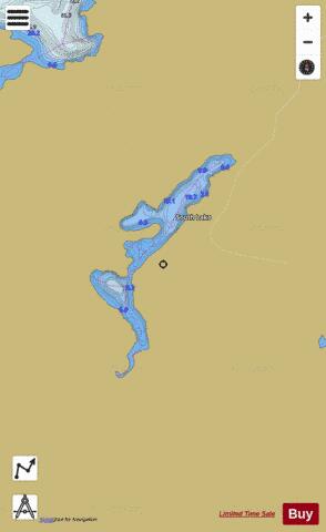 South Lake depth contour Map - i-Boating App