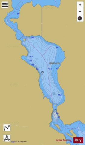Ritchie Lake depth contour Map - i-Boating App
