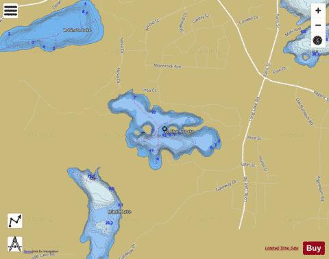 St. Charles Lake depth contour Map - i-Boating App