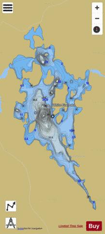 White Pine Lake depth contour Map - i-Boating App