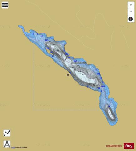 Jim Edwards Lake depth contour Map - i-Boating App