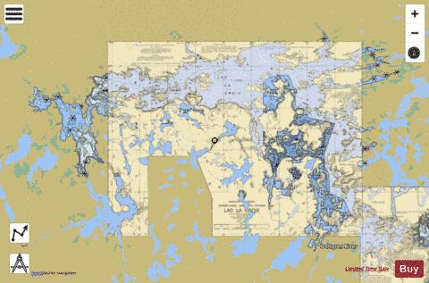 Lac la Croix depth contour Map - i-Boating App