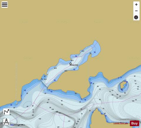 CA_ON_V_4ee60c60db1f43fbbf1c86fcbee3c742 depth contour Map - i-Boating App